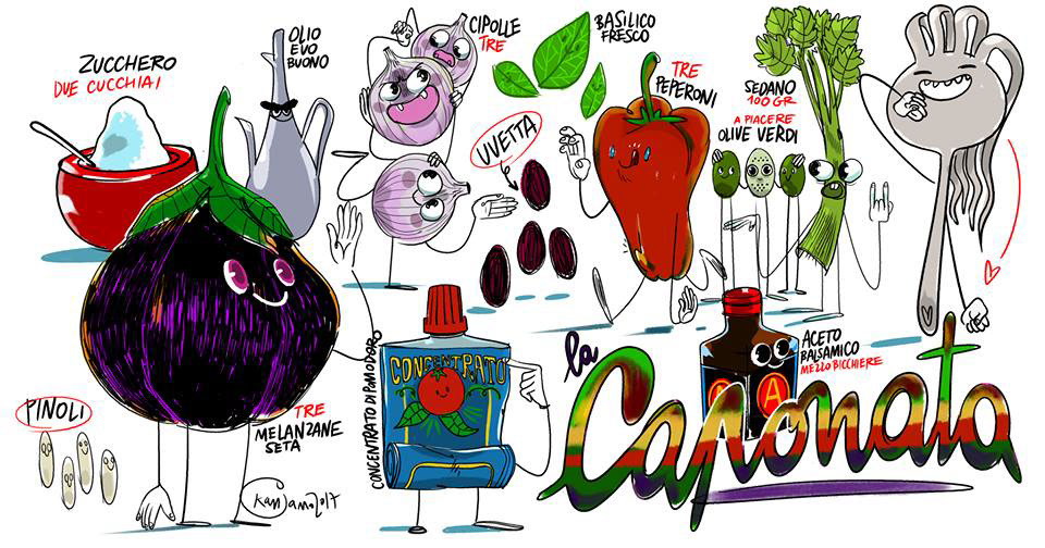 foodporn recipes eggplant characters kitchen comics