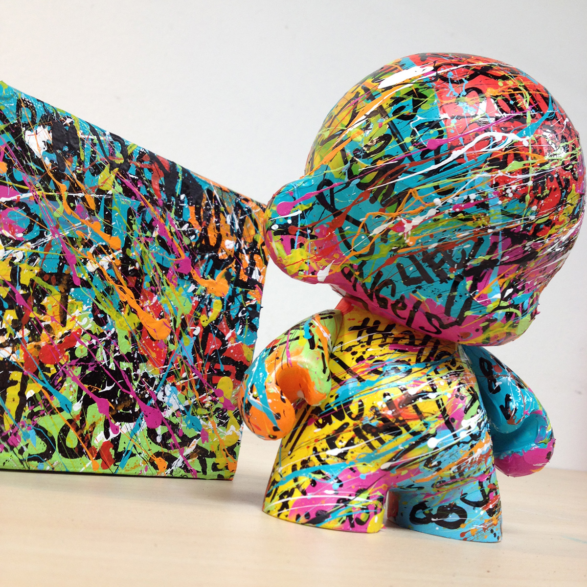 Urban vinyl toy Foomi Munny munnyworld Kidrobot indie collectible abstract art Street streetart gallery etsy