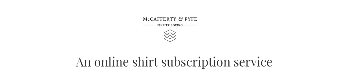 ux digital interaction design Web tailor tailoring bespoke shirts subscription