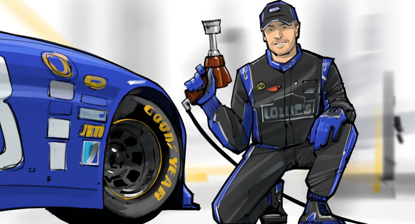 storyboard Goodyear TvCommercial CAR RACING tires