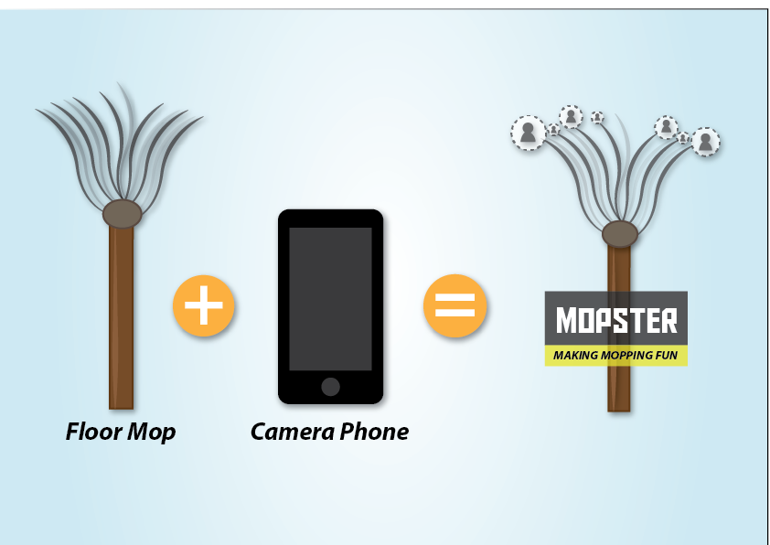 user interface Mobile app mop floor mop