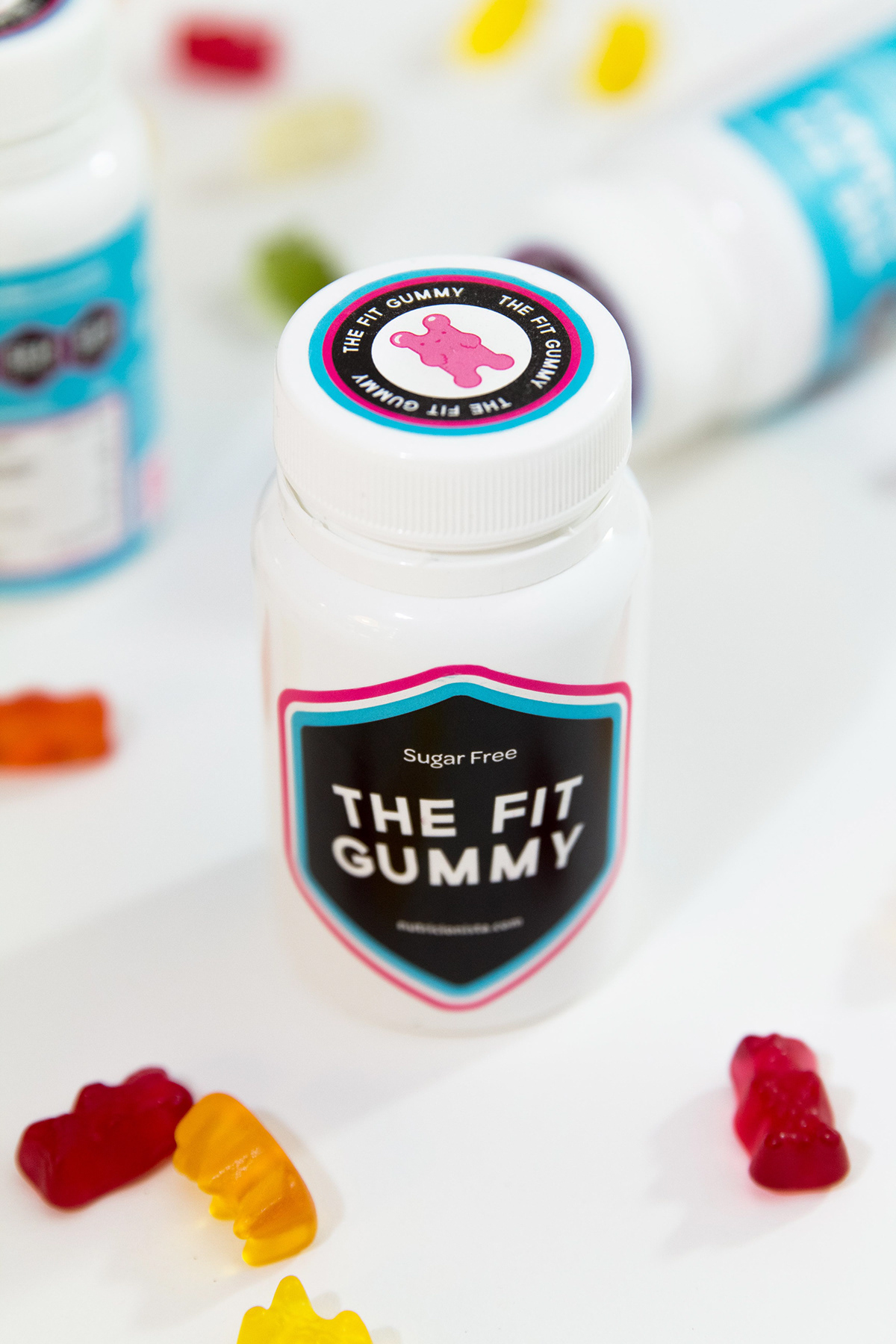 The Fit Gummy gummy FIT fitness nutrition bottle color bear gummy bear