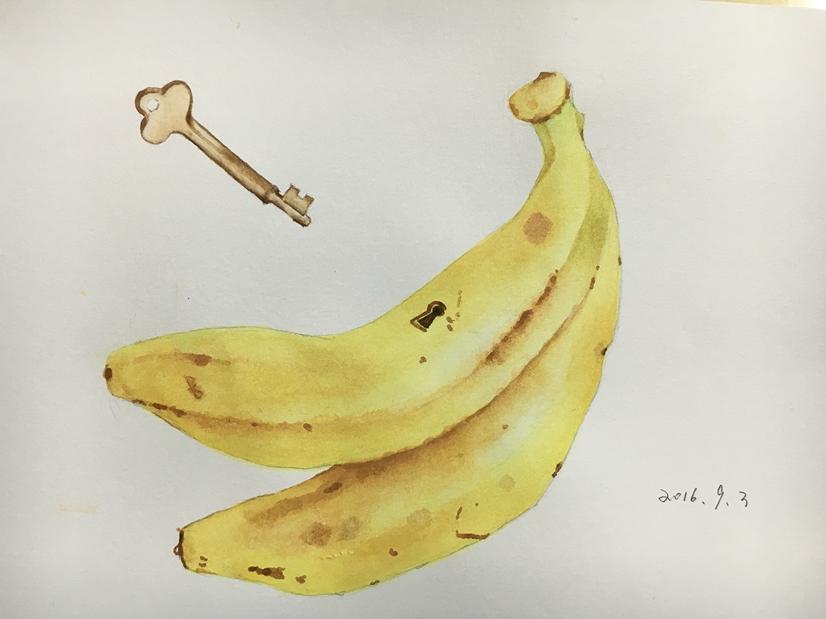 banana  drawing