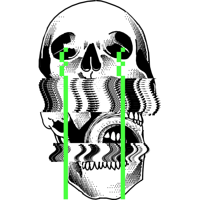 8bits aesthetic animation  bits gif Glitch lofi pixels skull texture