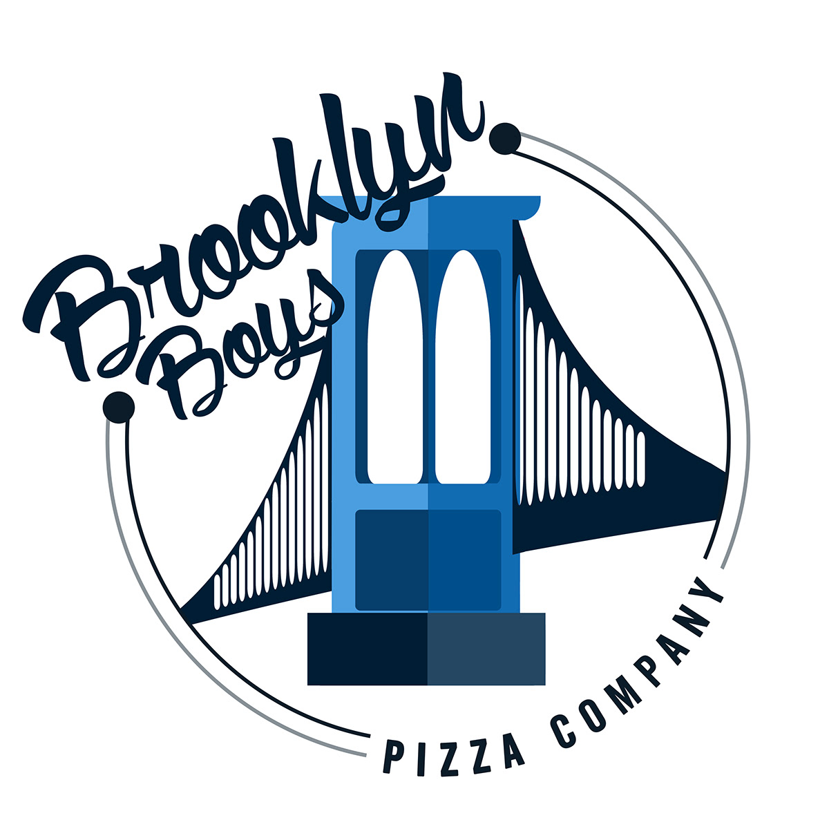 brooklyn boys Pizza logo 101 concepts