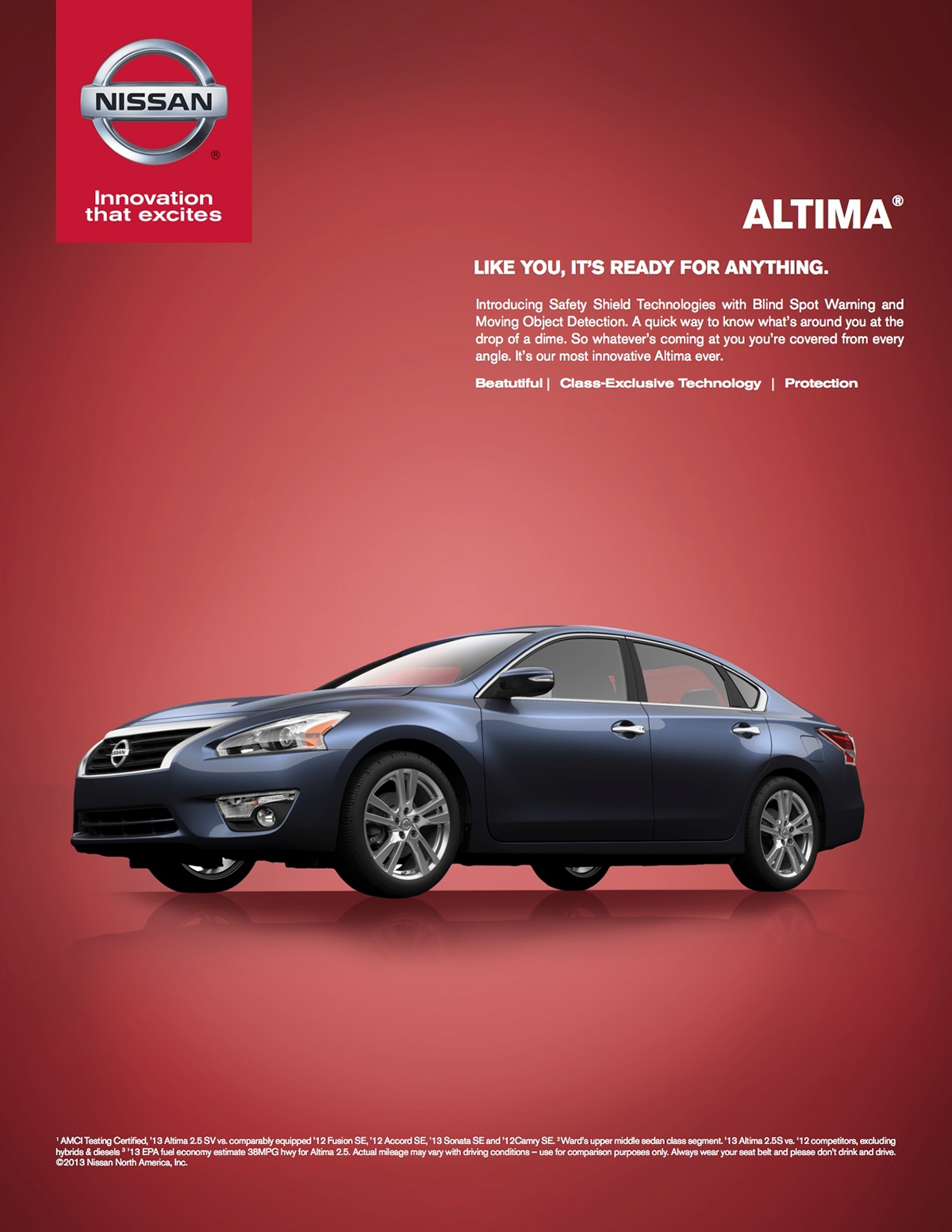 Magazine Ad Image manipulation Nissan magazine Cars Layout
