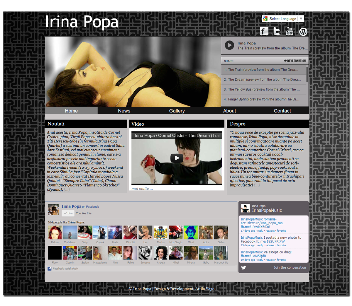 irina popa  WebPage Webdevelopment css3 html5 couchcms