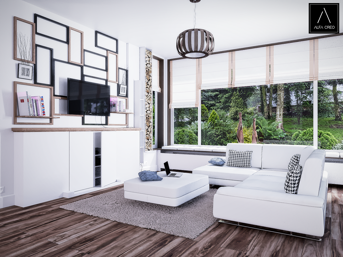 Visualisation 3D architecture interior interieur livingroom