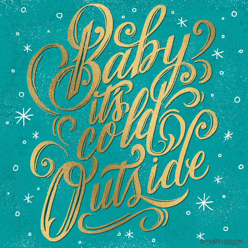Holiday Chirstmas lettering HAND LETTERING Calligraphy   typography   christmas card greeting card design