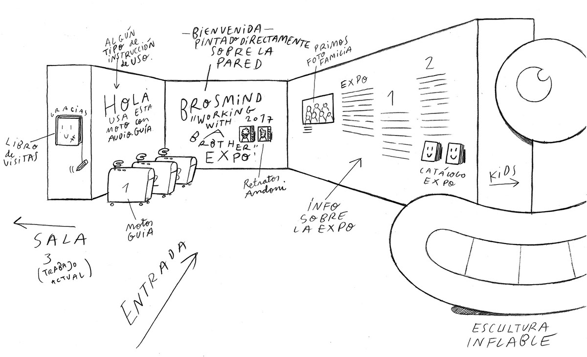 brosmind expo Exhibition  10years Working with a brother ILLUSTRATION 