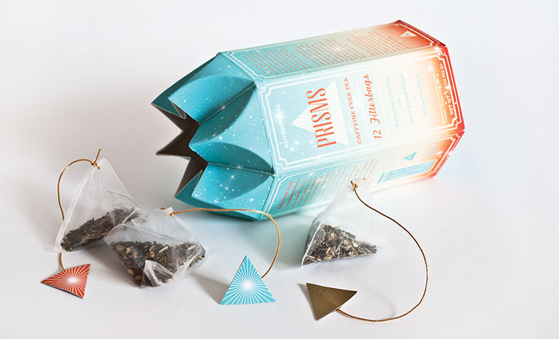 tea pyramids Prisms geometry origami  hand crafted