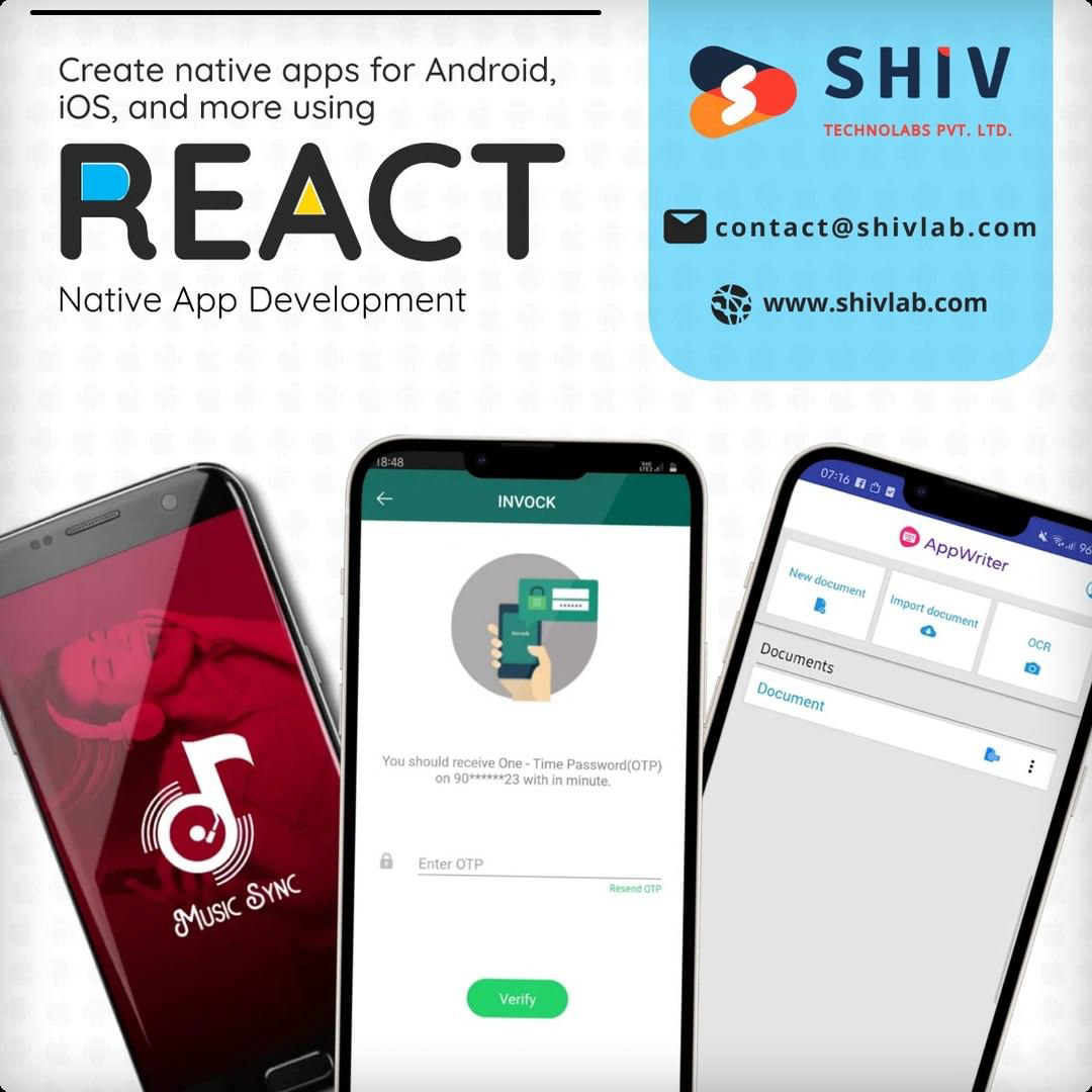 react React Native app development android