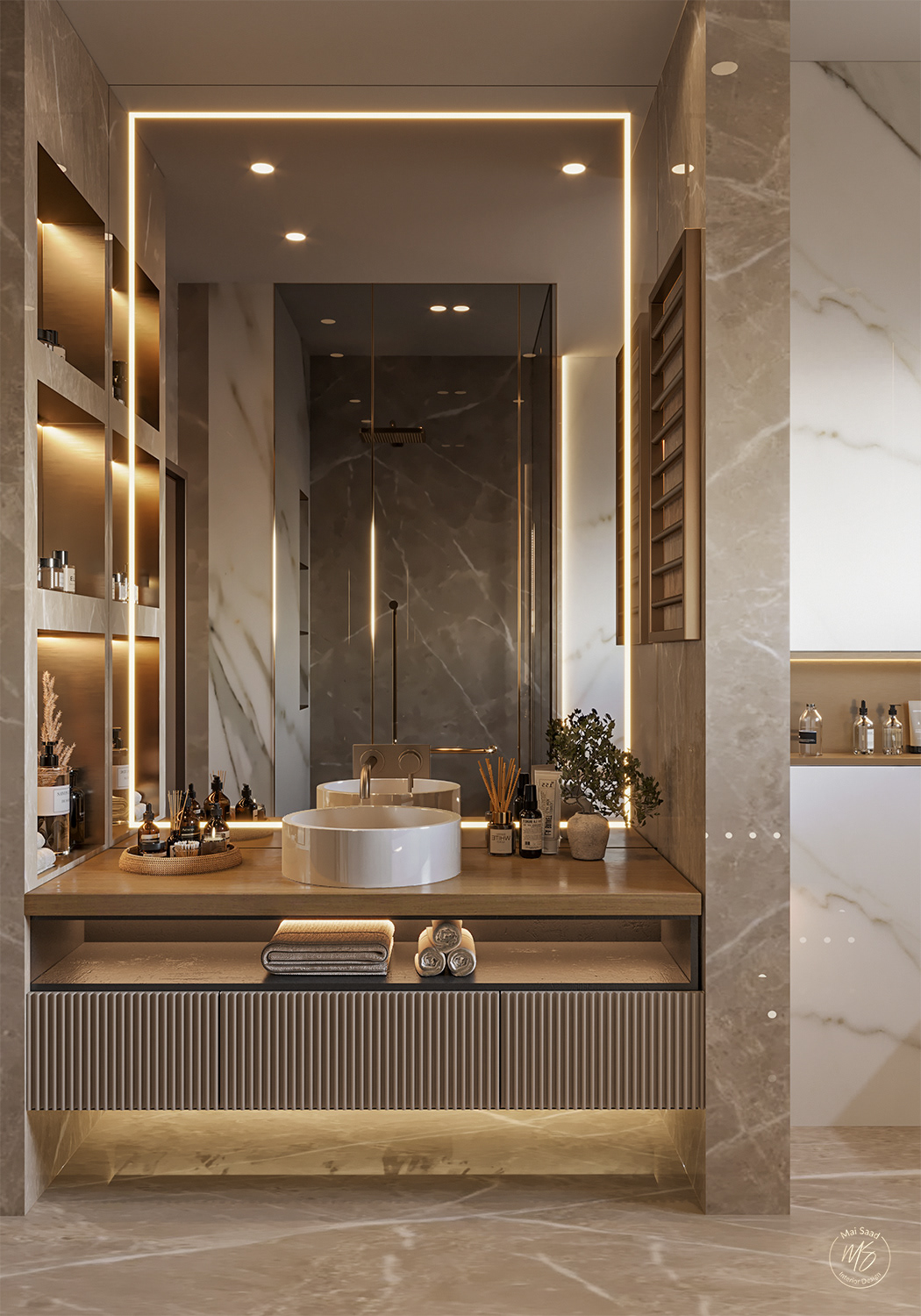 3ds max bathroom design Interior logo modern Render
