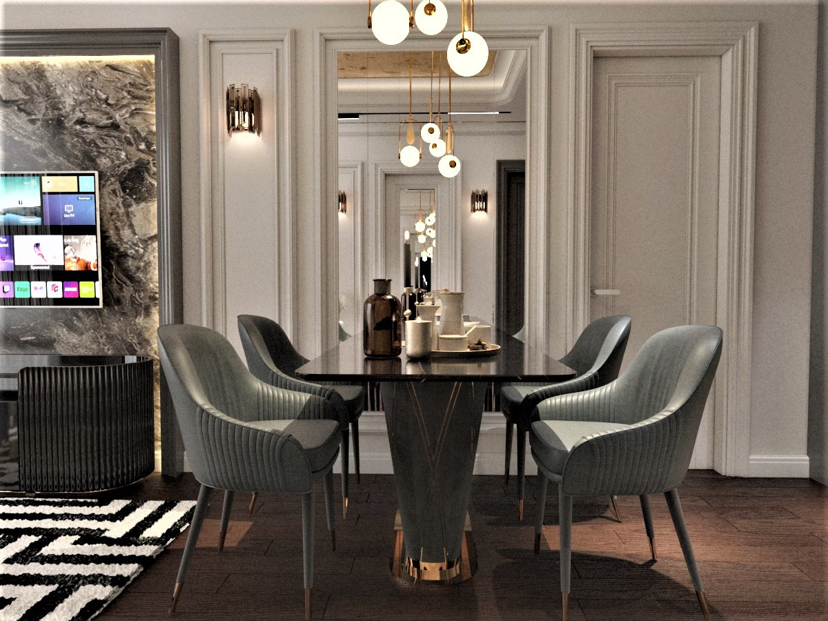 design egypt visualization interior design  3ds max vray render Modern Design interiordesign living room dining room