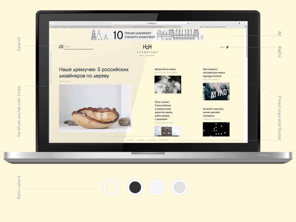 Blog design Editing  online UI/UX Webdesign
