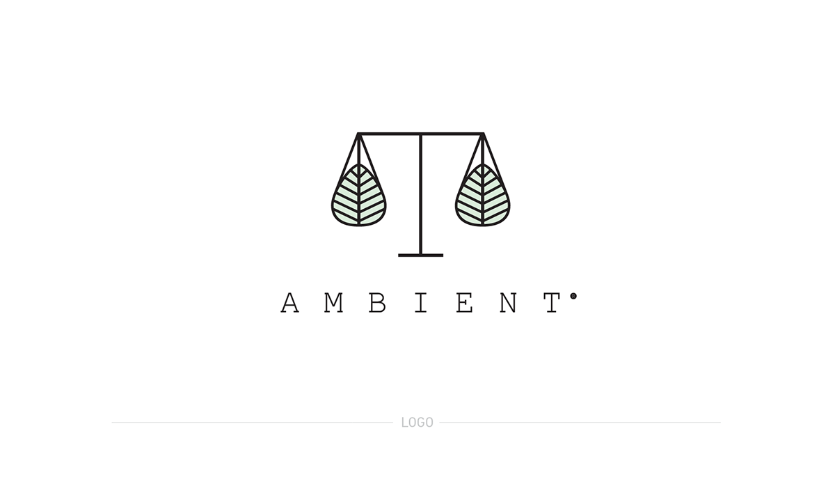 Ambient lawyers eco green brand identity leaf gray