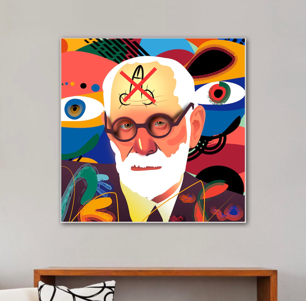 freud portrait Sigmund Freud vector