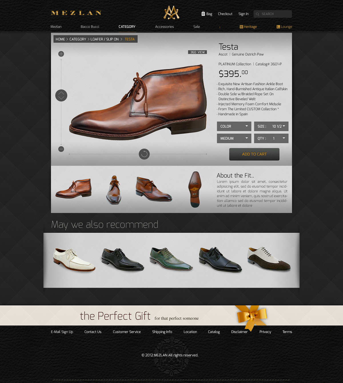 Web design graphic shoe men man black