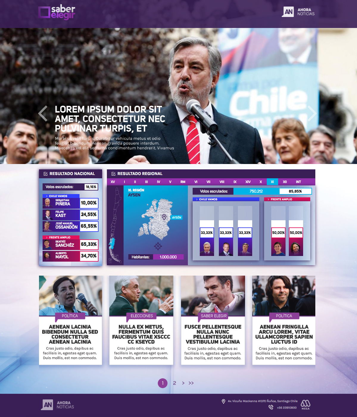 3D VizRt Ae ELECTION DAYS chile MOTION GRAHCIS vote Choice interactive Virtual graphics