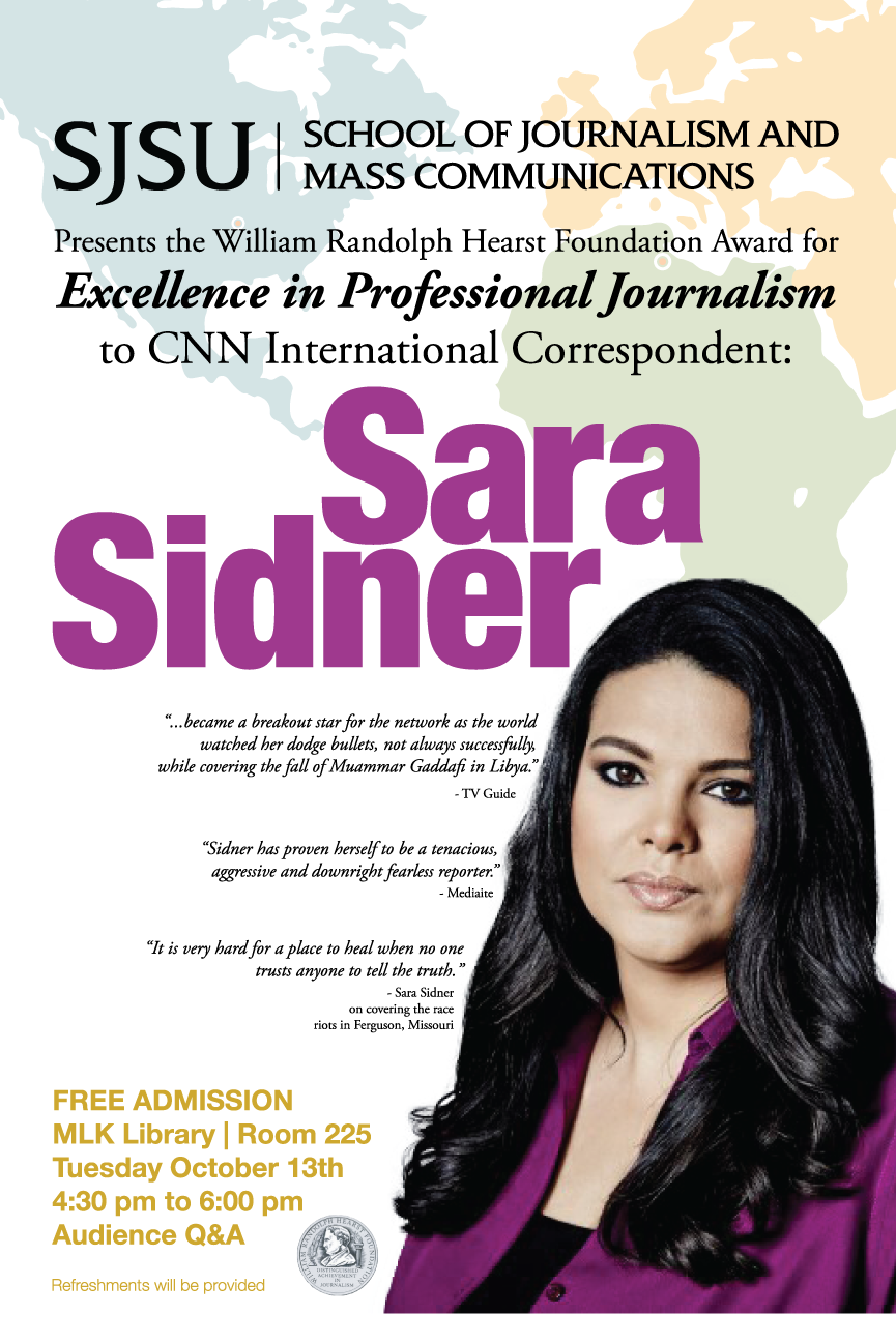 San Jose State Journalist poster design Poster Design Sara Sidner CNN DBH Agency