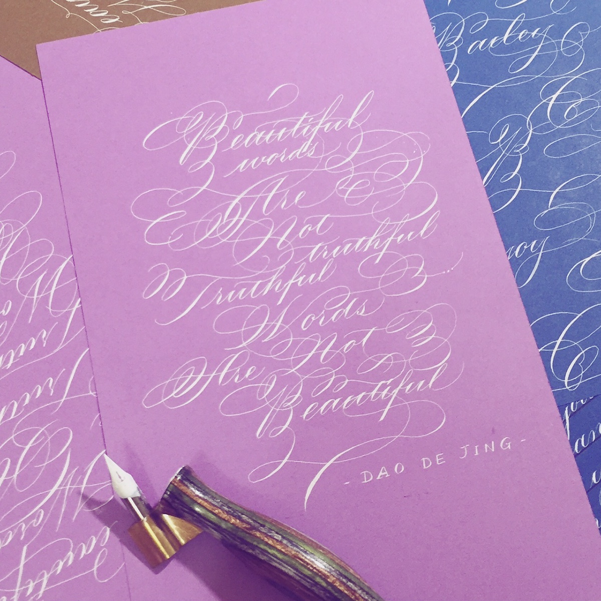 calligrapher lettering wedding Invitation wedding invite ink pointed pen pointed pen