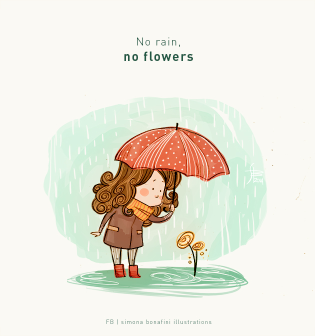 cute Positive funny kawaii girls positive thinks draw Quotes