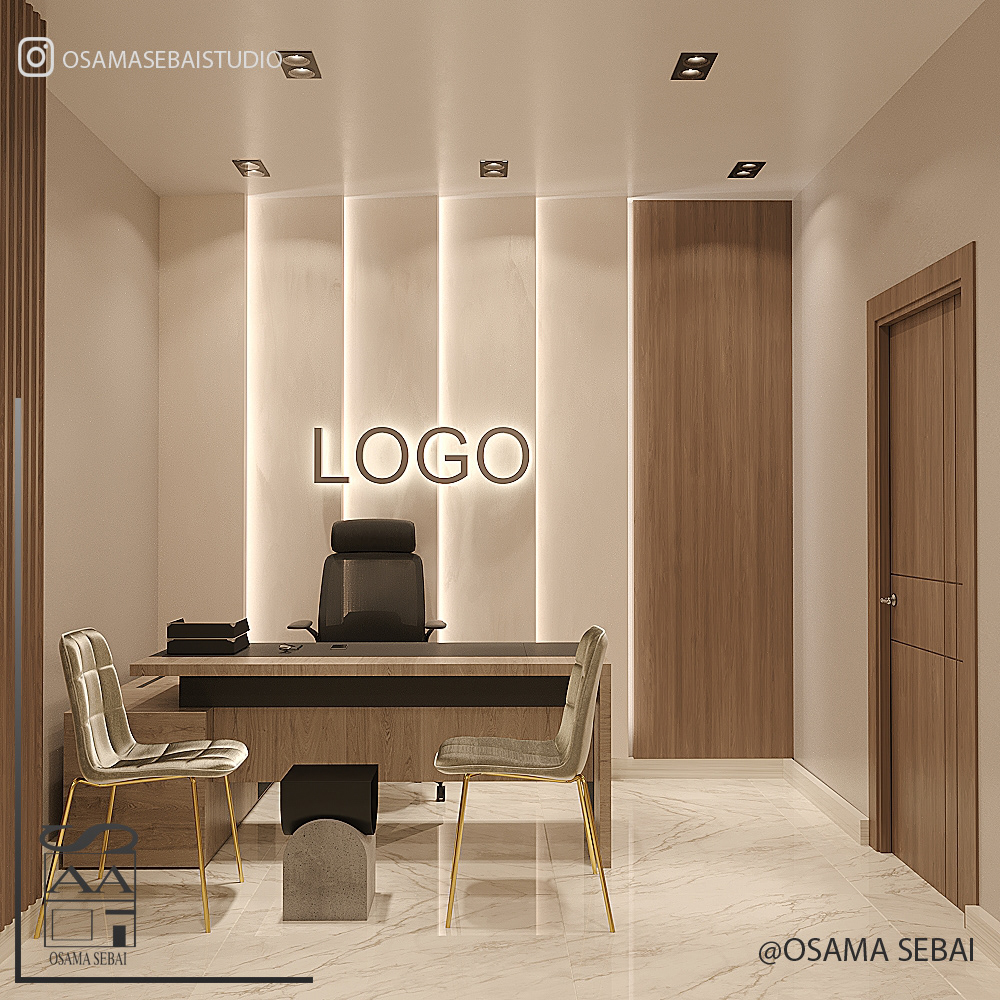 Office fabric textile interior design  architecture Render modern corona 3ds max visualization