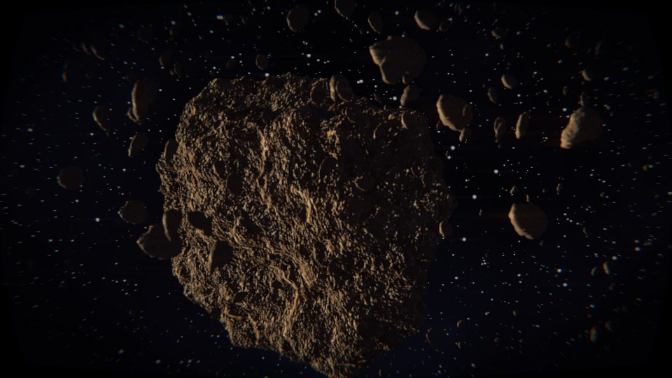 asteroid blender blender 3d james kovach Oxford High Schoo Western Michigan University