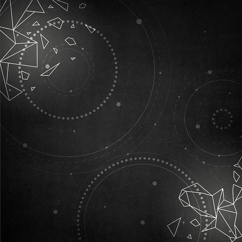 poster skeleton Polygons graphic arts polygonal geometry pattern Music Festival black and white splinters geometry
