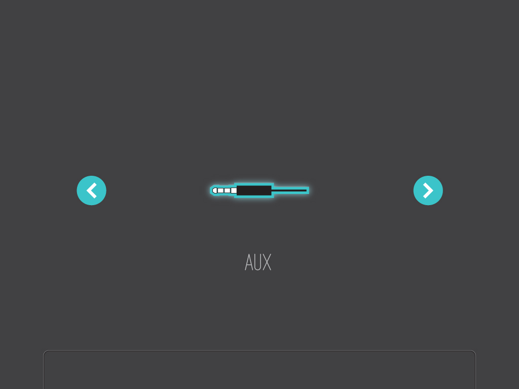 application Entertainment app car UI ux buttons movie navigation arrow
