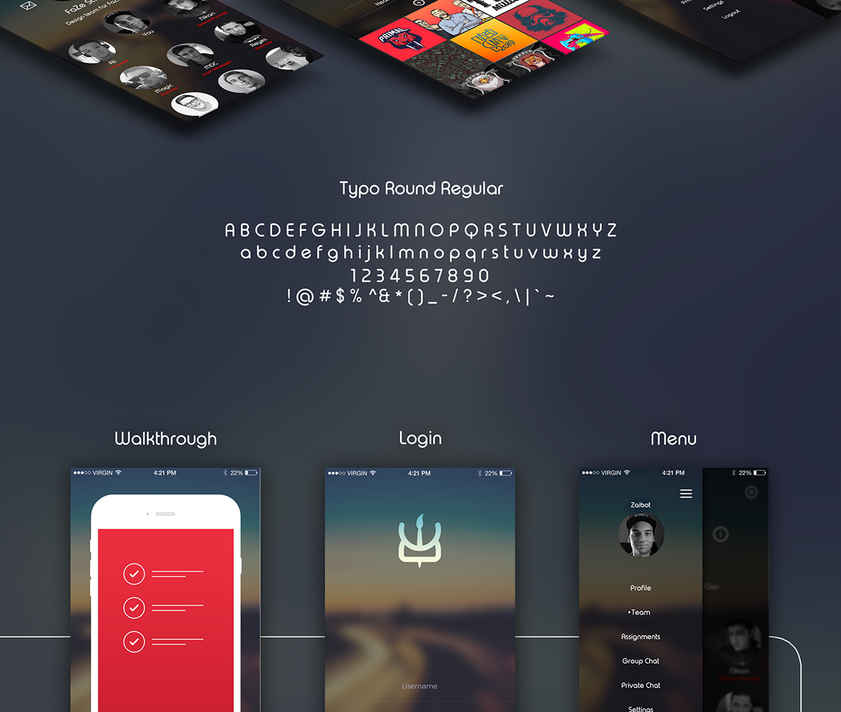 designers app design ui kit ui design concept app concept Designers App designers connect