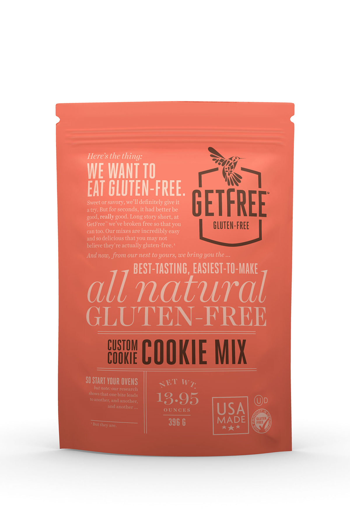 Packaging Pouch flexible packaging pouch baking mixes gluten-free package design  brand identity Logo Design san francisco Food 