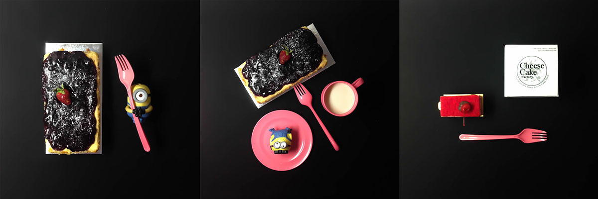 Unique mood campaign food stylist colorful dessert Cereal
