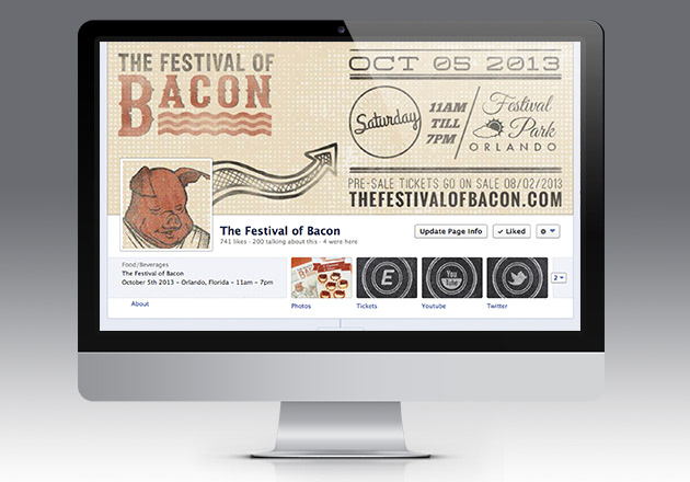 Event Design  bacon Logo Design