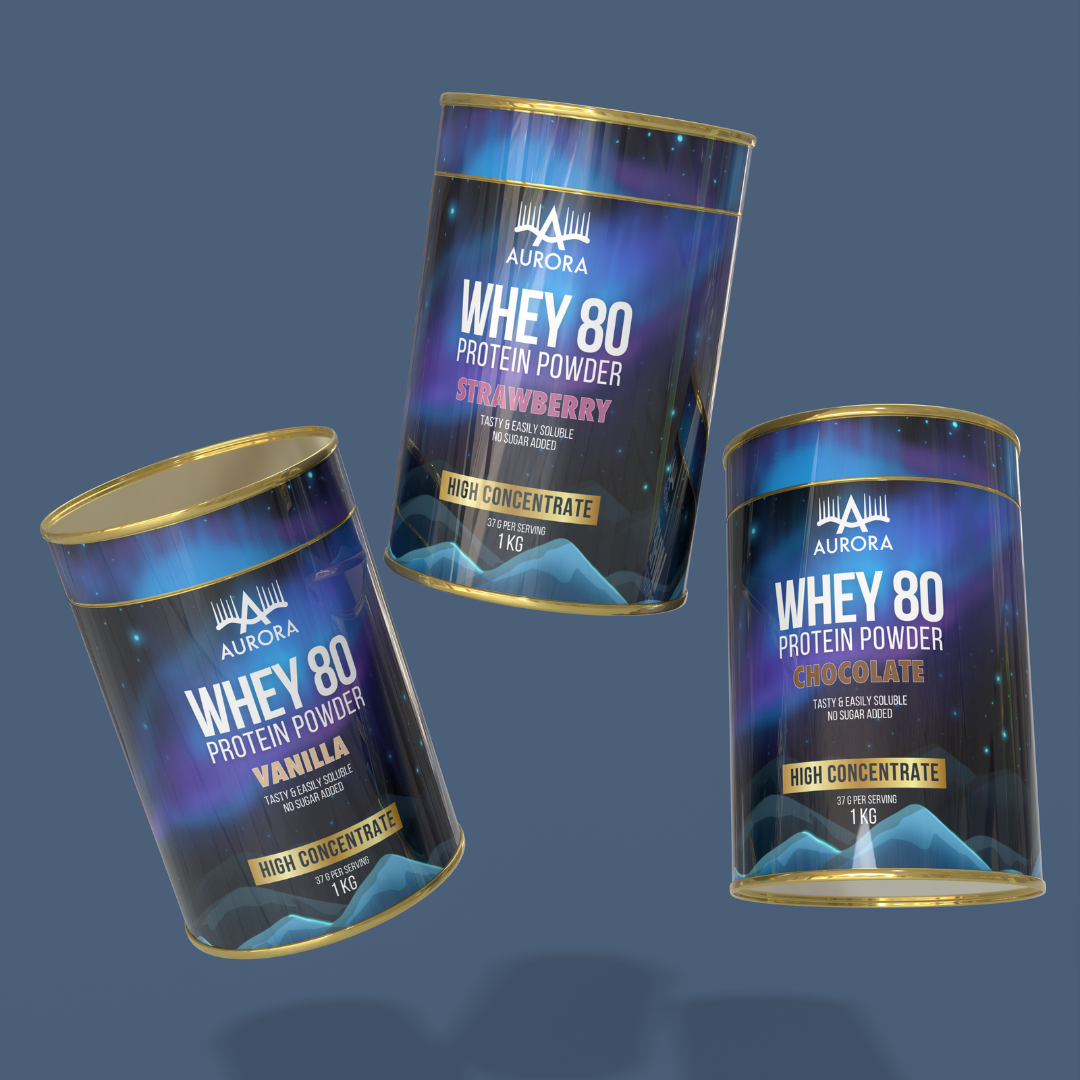 Protein Powder whey fitness gym packaging design Northern Lights Aurora Borealis workout aurora australis unisex design