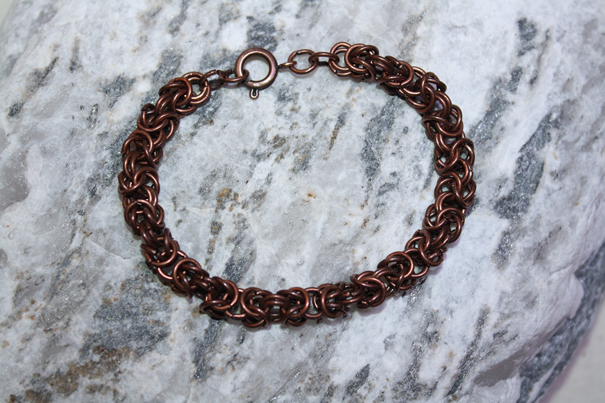 #bracelet #copper #rings #Byzantine #chain #jewelry #designer