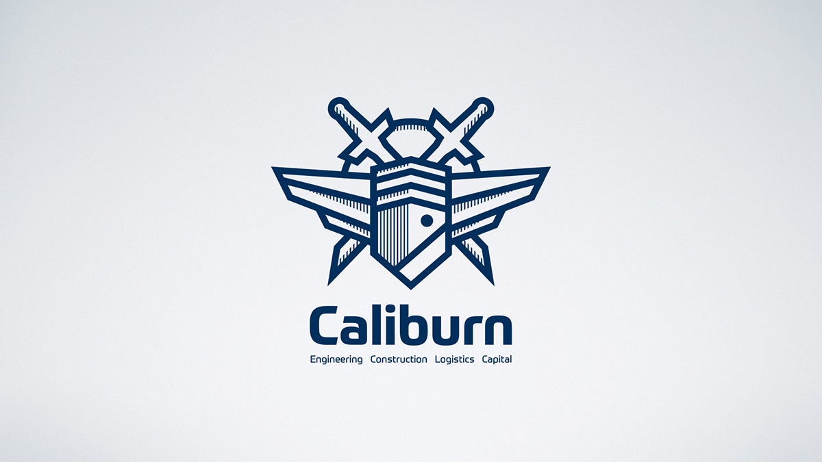 Adobe Portfolio Caliburn logo design brand