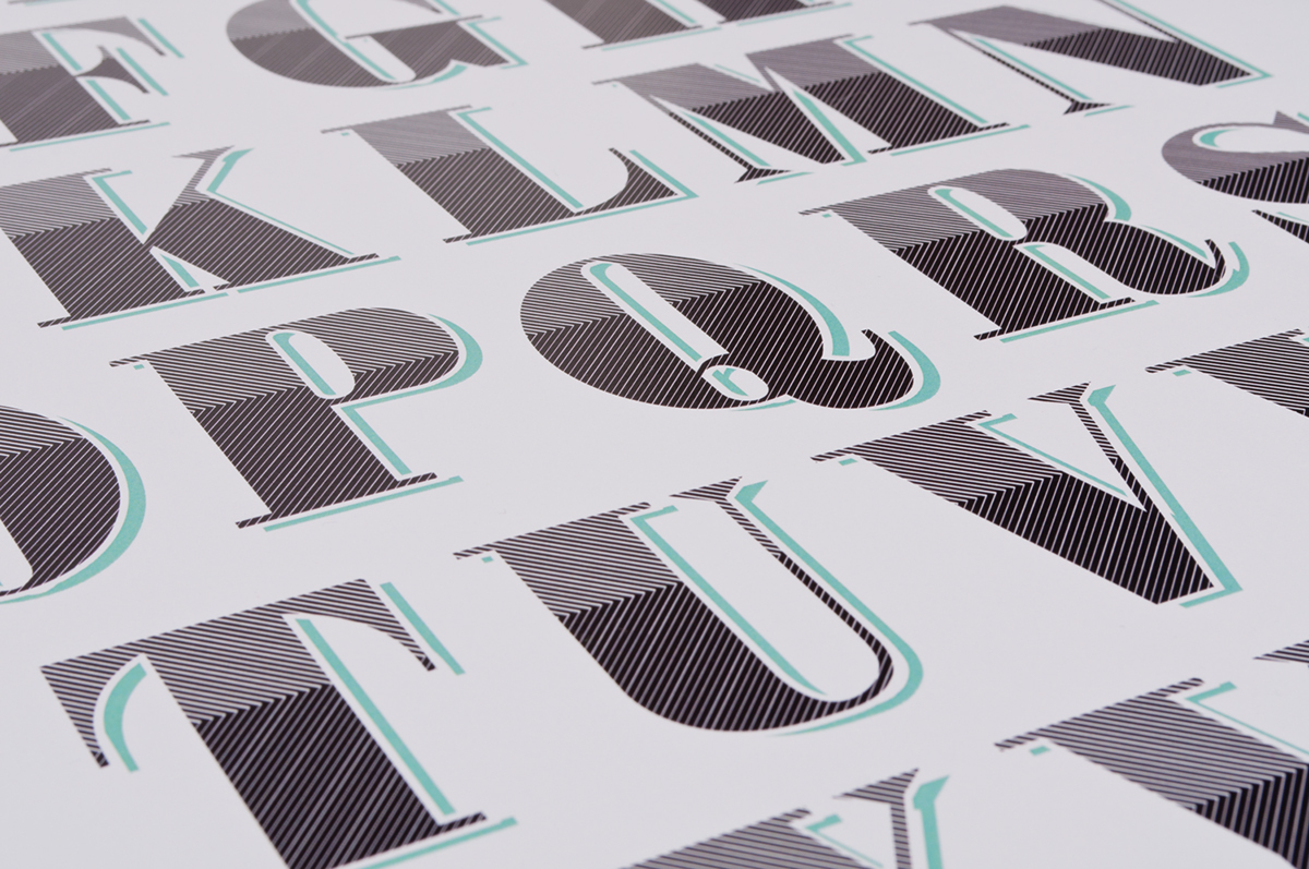 typography   chromatic woodtype letterpress linework detail Custom Typeface bodoni clean Booklet type crafted luna Space 