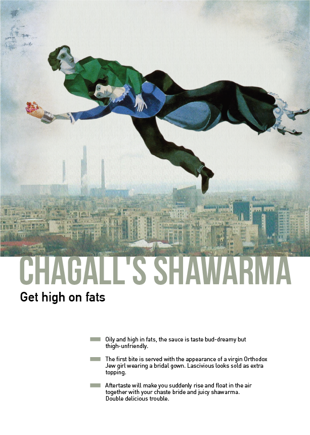 creative Pop Art dali hopper warhol Chagall mondrian shawarma