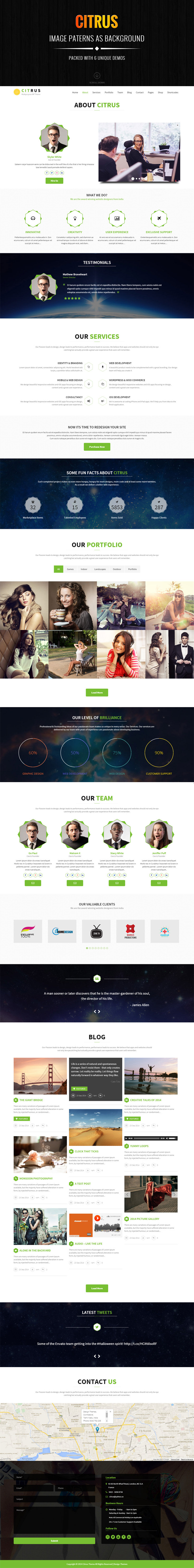 agency business clean corporate creative flat modern multilingual One page page builder parallax portfolio Responsive Single Page