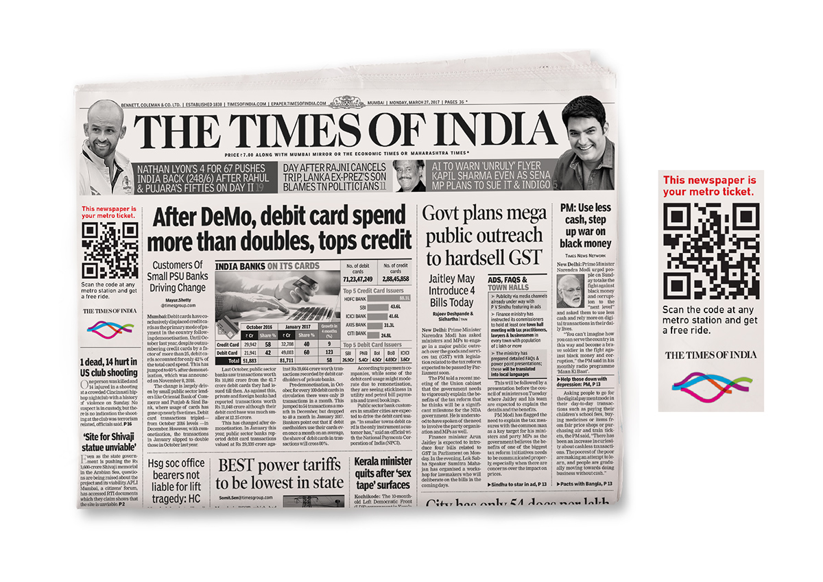 Cannes Young lions times of india Toi Mumbai Metro newspaper