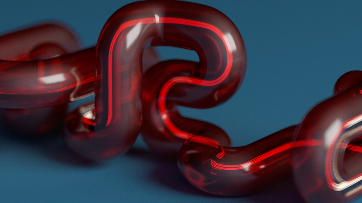 3D 3DType type lettering bended usa abstract minimal