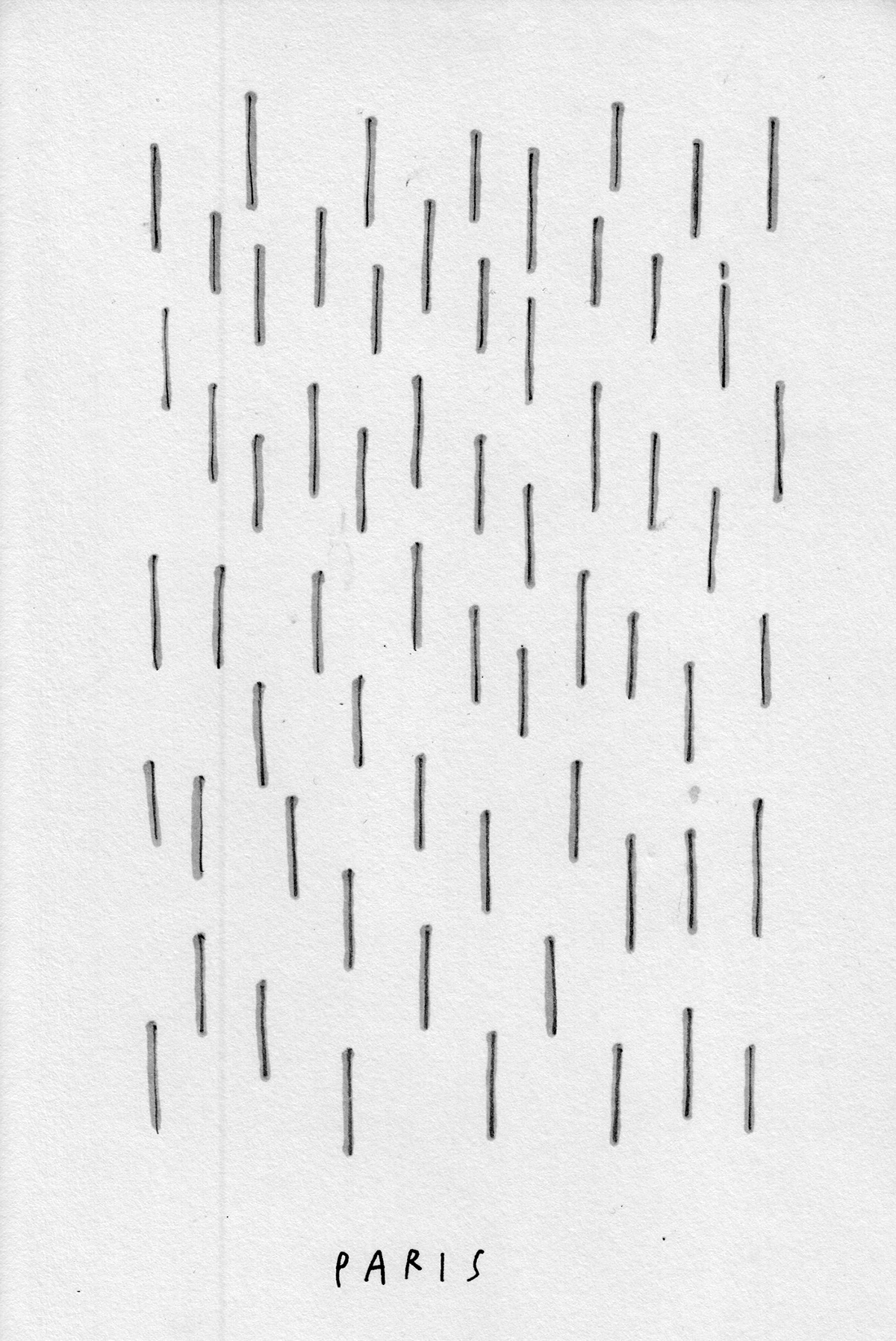 rain rainy rainyseries Amazon broadway Bergen Reykjavik London weather pencil paper wet cold