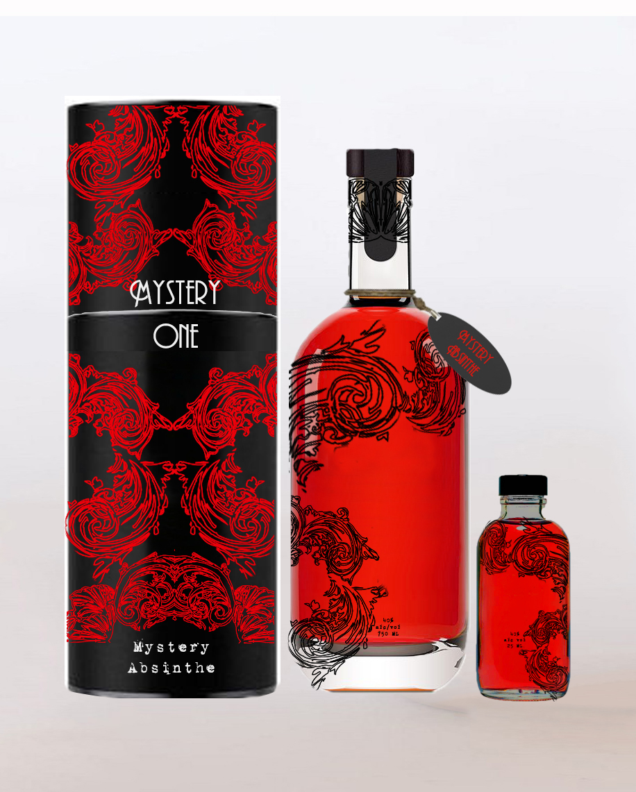 brand alcohol bottle spirit mystery design graphisme