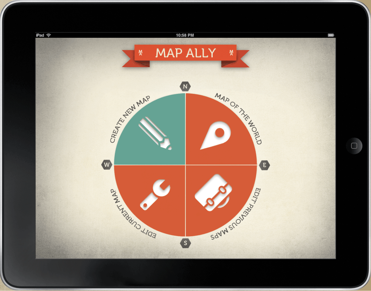 iPad App Map Ally Travel Domus Academy