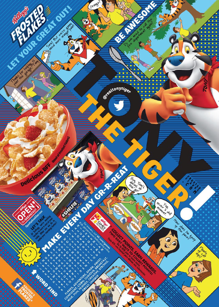Packaging cpg copywriting  Kelloggs Cereal Food  Concepting branding 