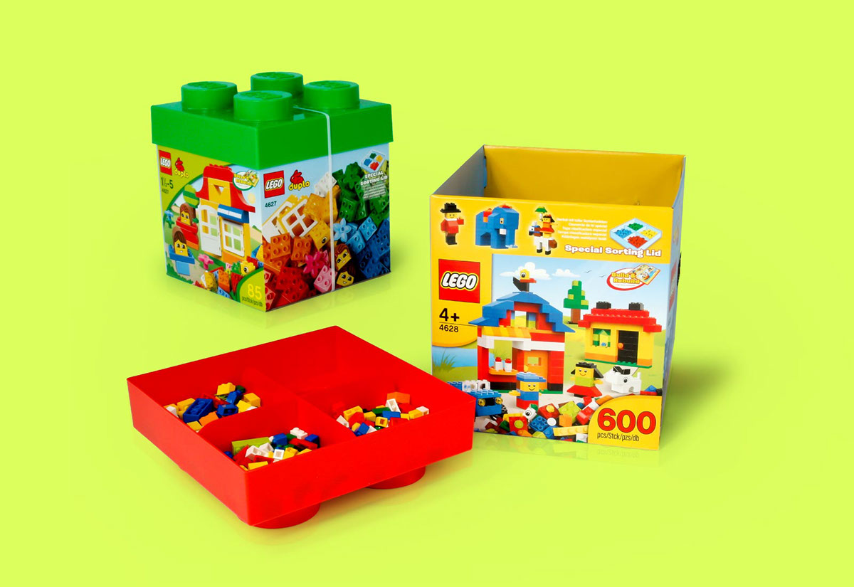 Adobe Portfolio LEGO duplo children Packaging product design  industrial design  Playful brick toy storage