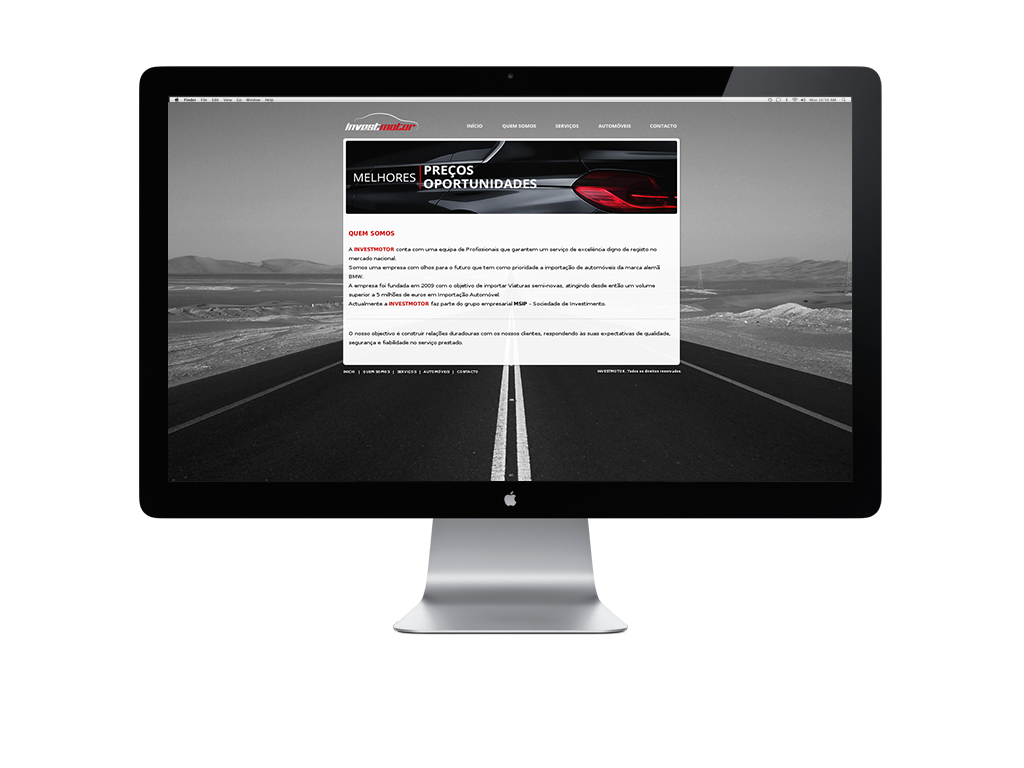 investmotor graphic business Cars BMW Website design invest Motor