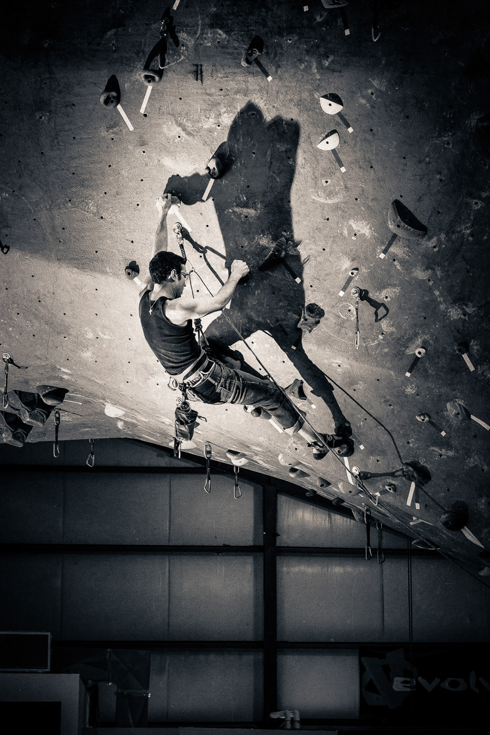 rock climbing vertical athlete athletic gym