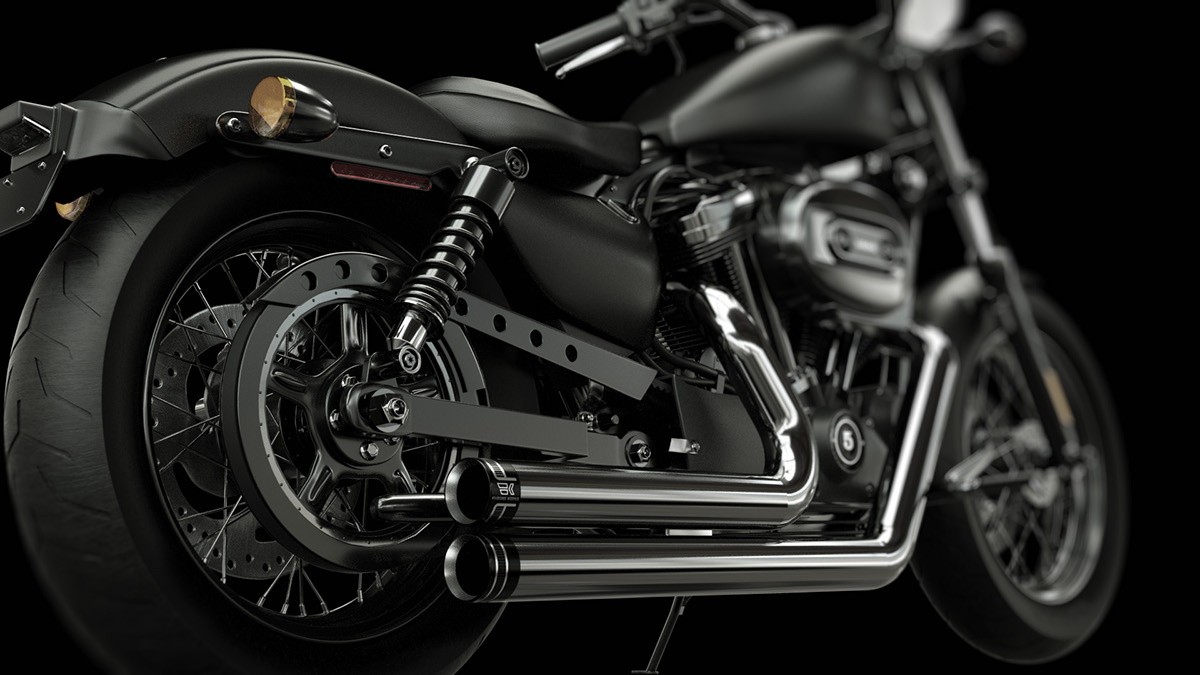 motorcycle chrome exhaust